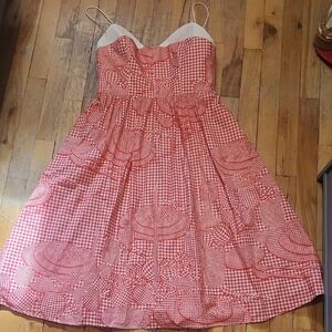 Lela Rose Gingham Corset Dress